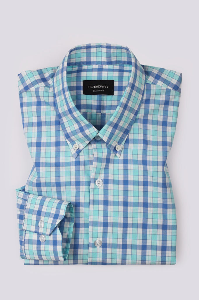 Soft Multi Blue Checkered Shirt