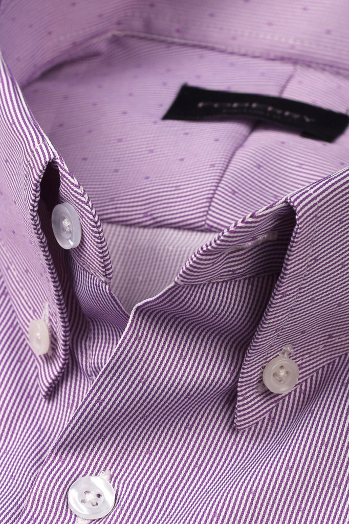 Lilac Structured Pinstripe Shirt