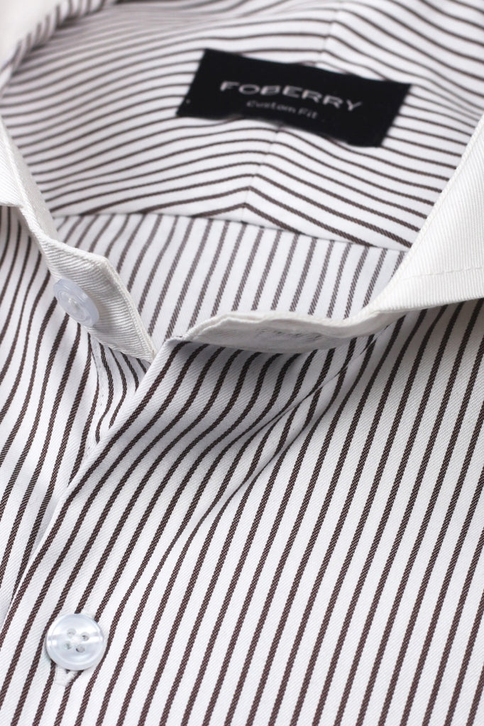 Brown Awning Striped Shirt