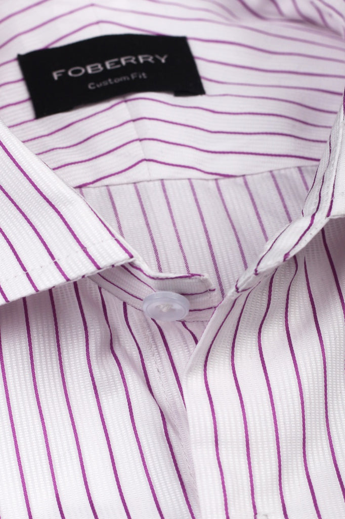 Magenta Pin Stripes Shirt