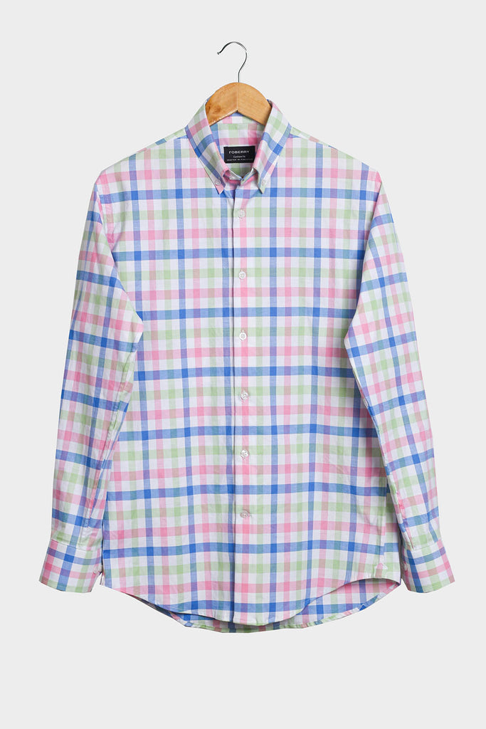 Multi Box Gingham Oxford Shirt