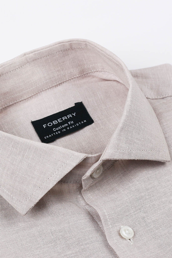 Ash Grey Linen Shirt