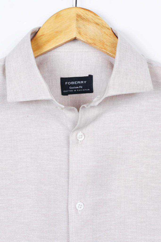 Ash Grey Linen Shirt