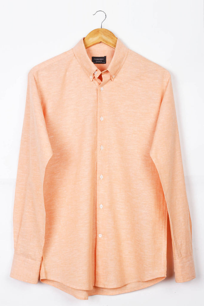 Peach Linen Shirt