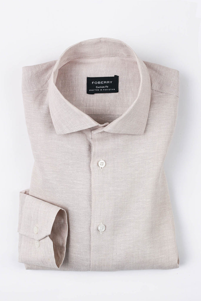 Ash Grey Linen Shirt