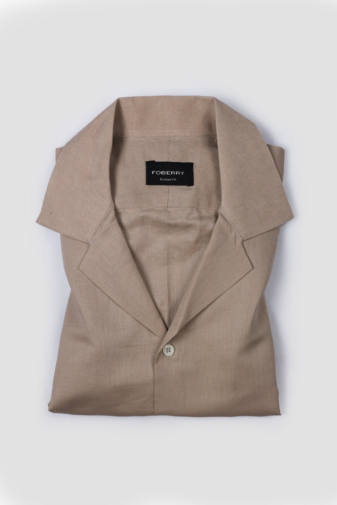 Beige Linen - Safari Shirt