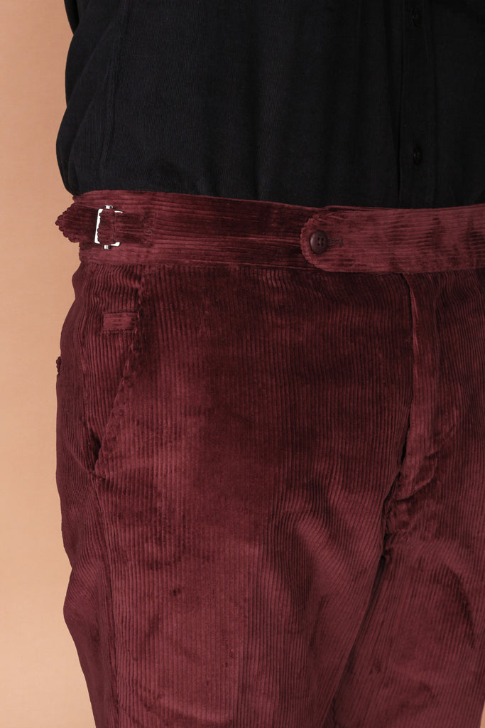 Burgundy Wide Wale Corduroy Trouser