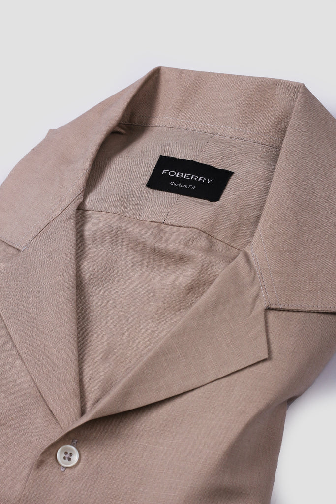 Beige Linen - Safari Shirt