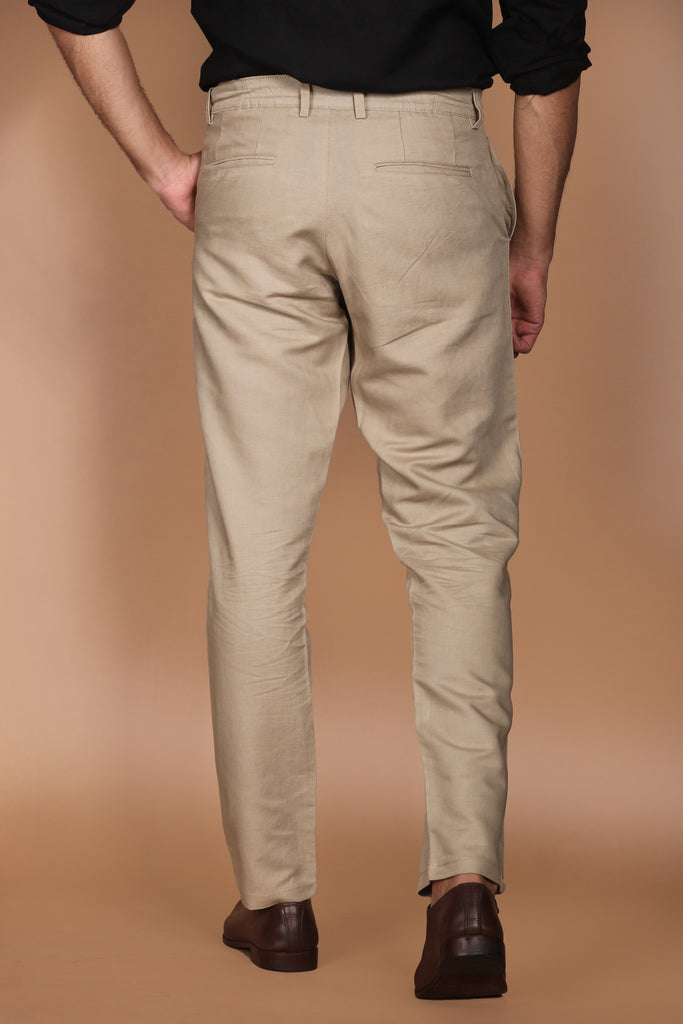 Beige Linen Trouser