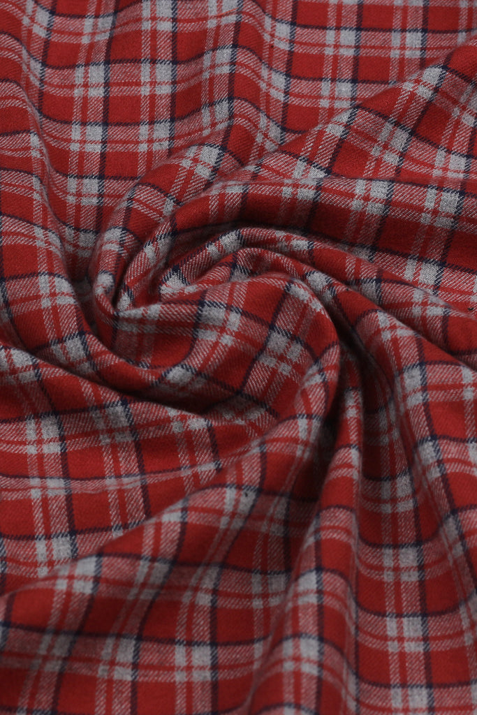 Mahogany Plaid Flannel Shirt