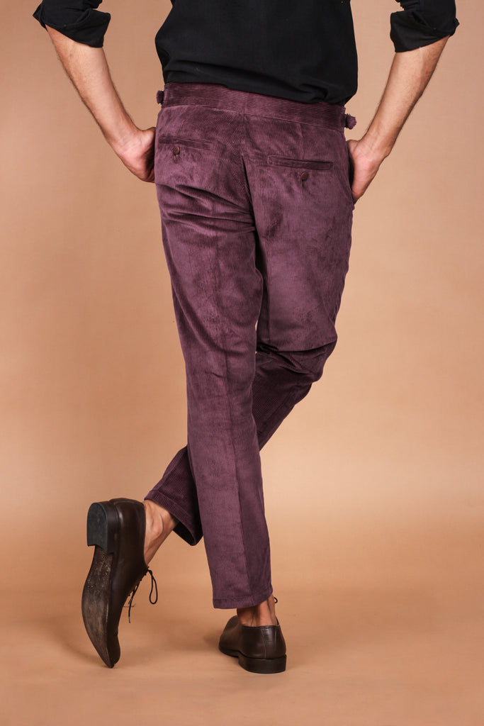 Muave Wide Wale Corduroy Trouser