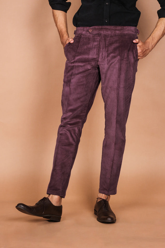 Muave Wide Wale Corduroy Trouser