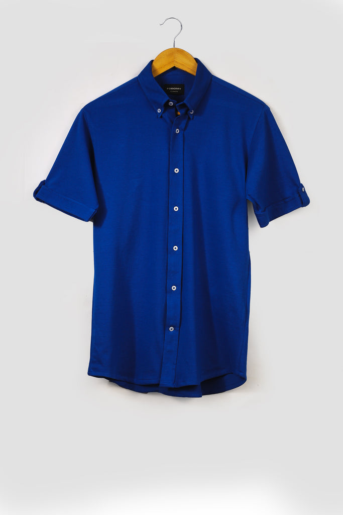 Royal Blue Pique Shirt