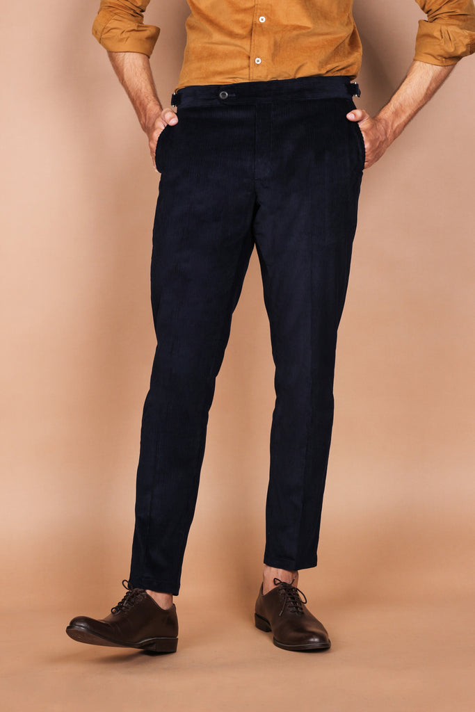 Midnight Blue Corduroy Trouser