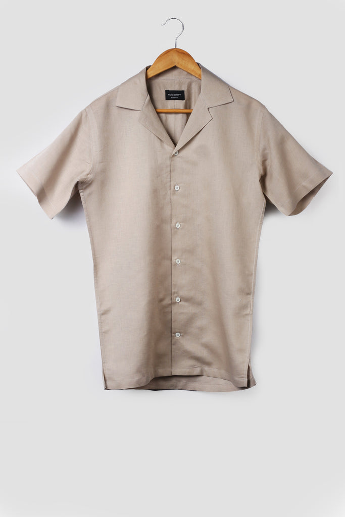 Beige Linen - Safari Shirt