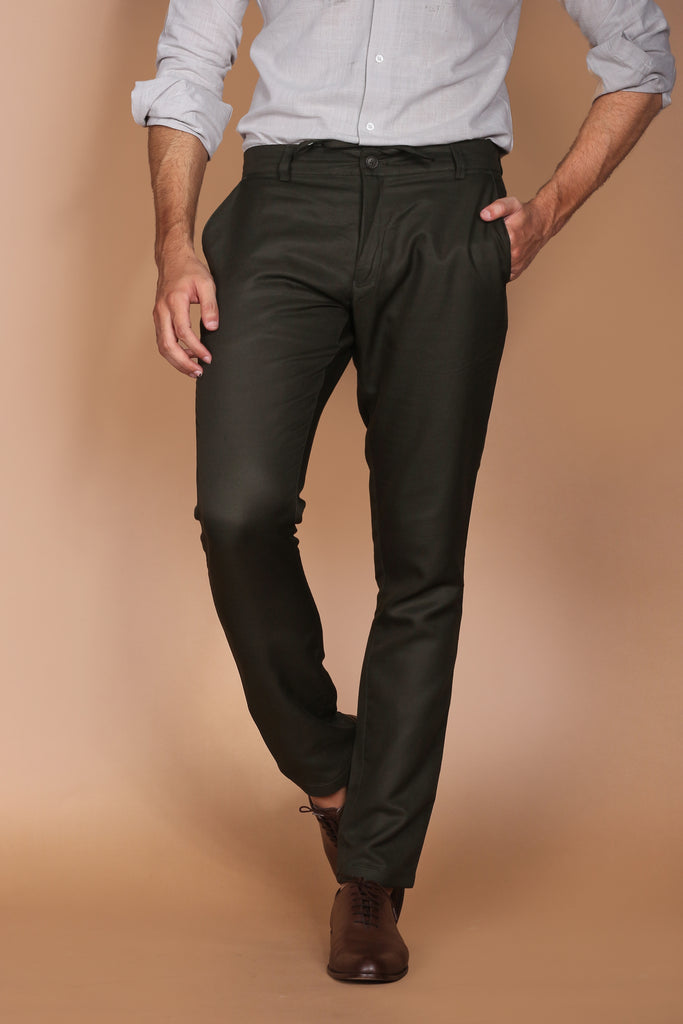 Hunter Green Linen Trouser