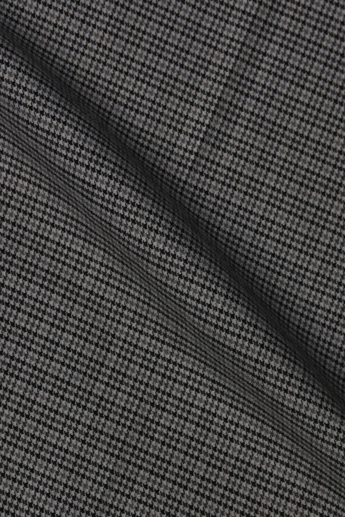 Grey Black Houndstooth Winter Flannel Shirt