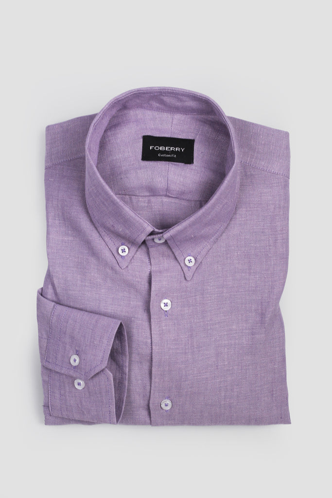 Soft Mauve Linen Shirt