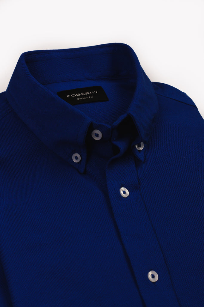 Royal Blue Pique Shirt