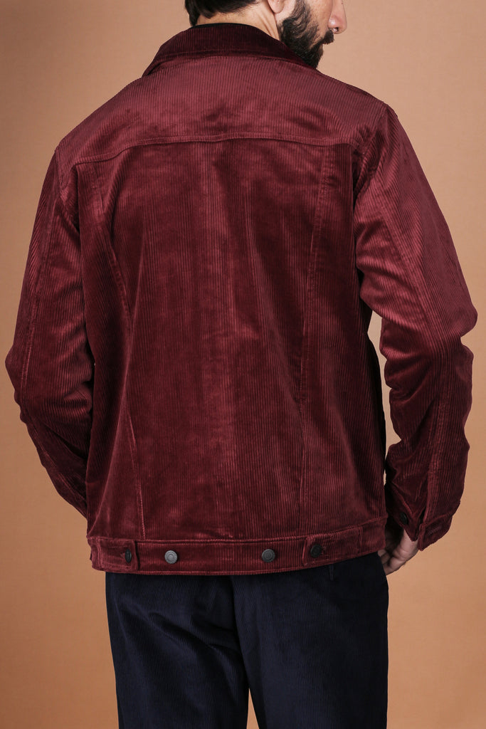 Burgundy Wide Wale Corduroy Jacket