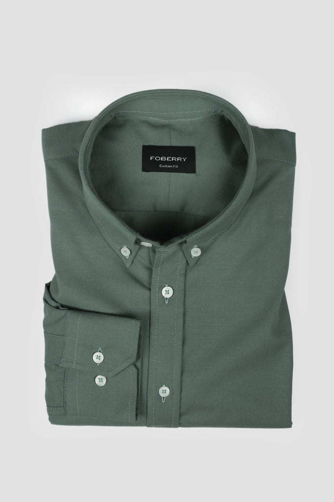 Soft Pine Green Oxford Shirt