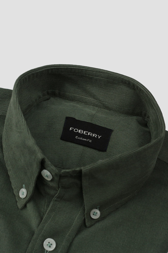 Pine Green Corduroy Shirt