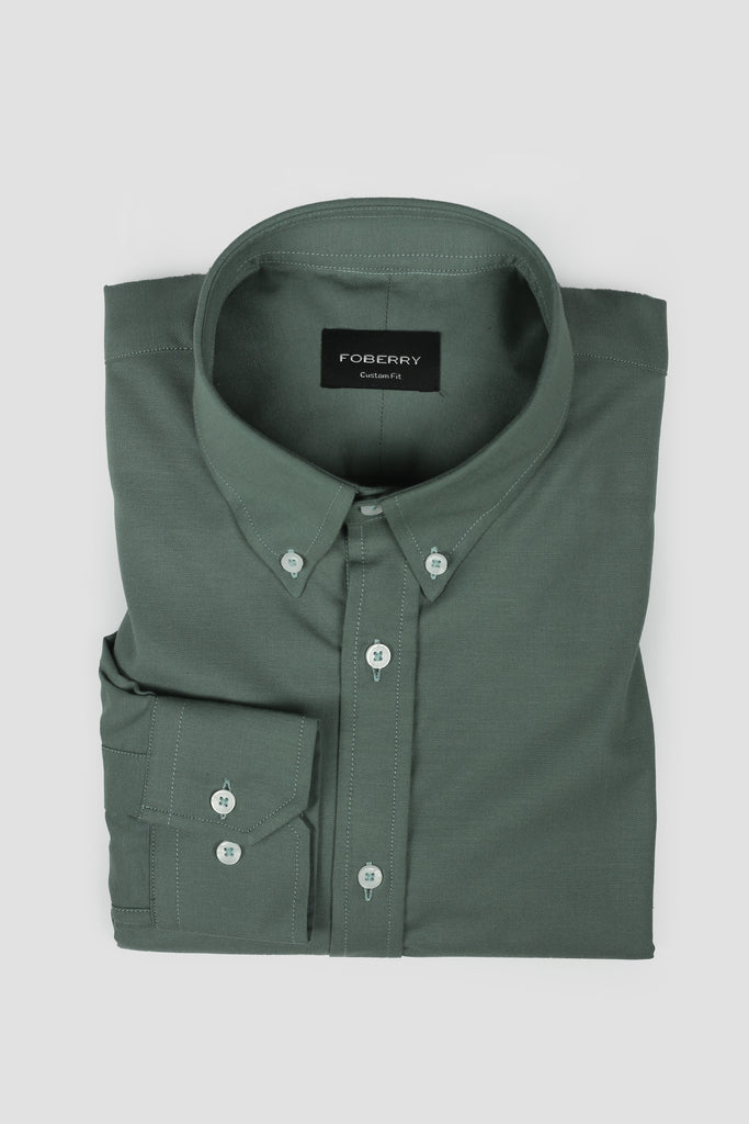 Soft Pine Green Oxford Shirt