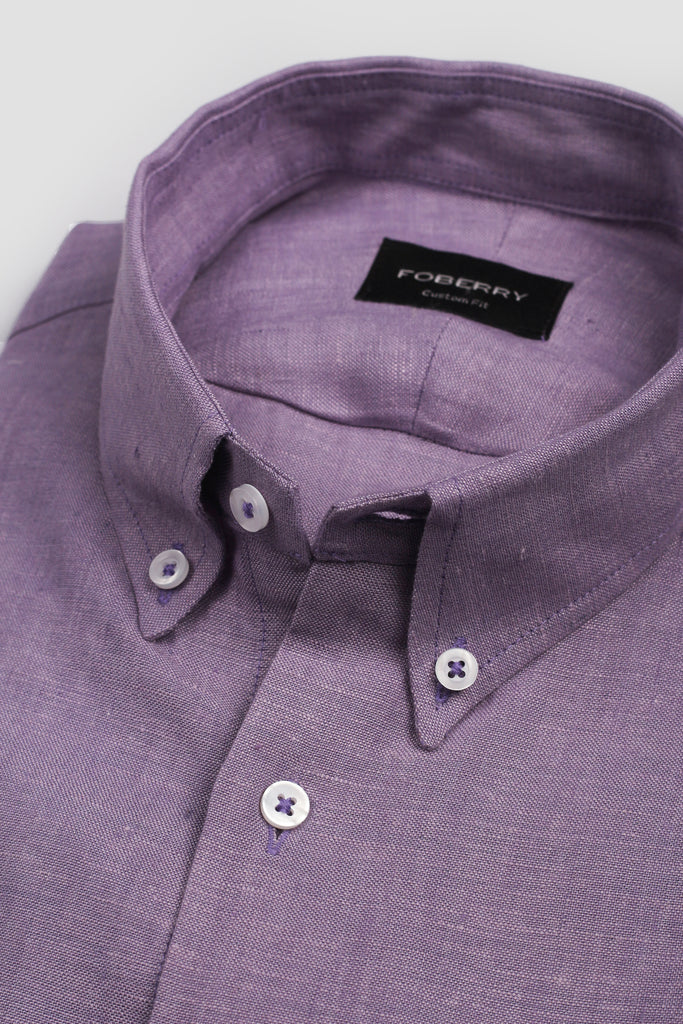 Soft Mauve Linen Shirt