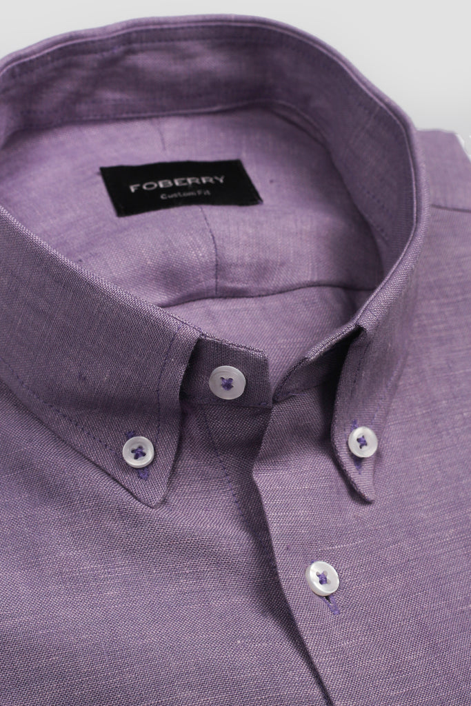 Soft Mauve Linen Shirt