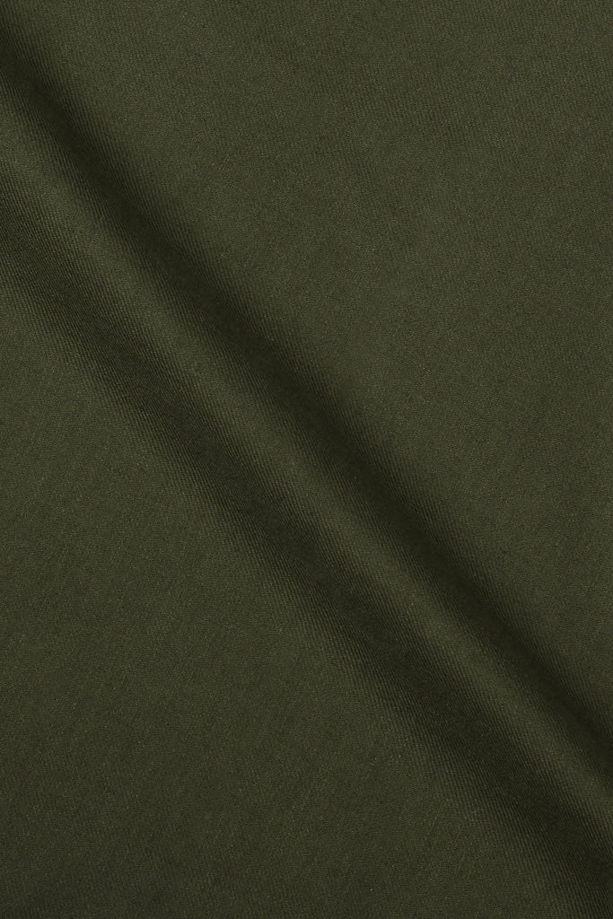 Olive Green Brushed Winter Flannel Shirt