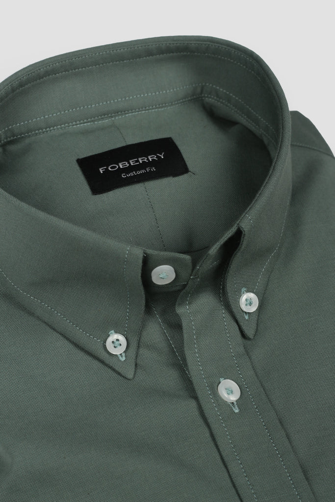 Soft Pine Green Oxford Shirt