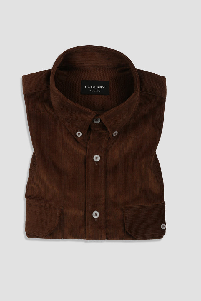 Mud Brown Corduroy Shirt