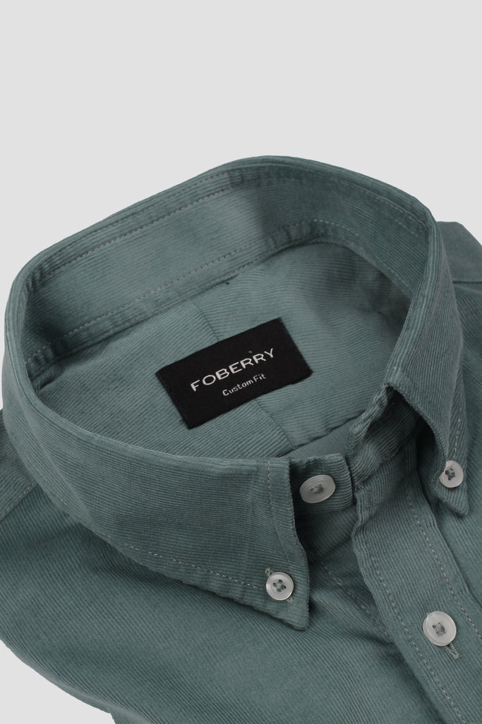 Sea Green Corduroy Shirt