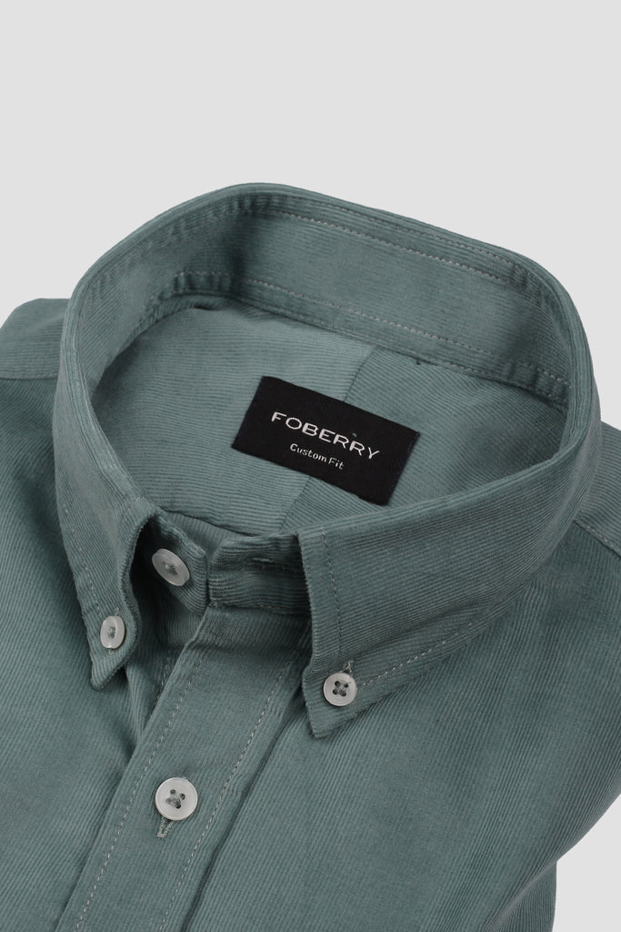 Sea Green Corduroy Shirt