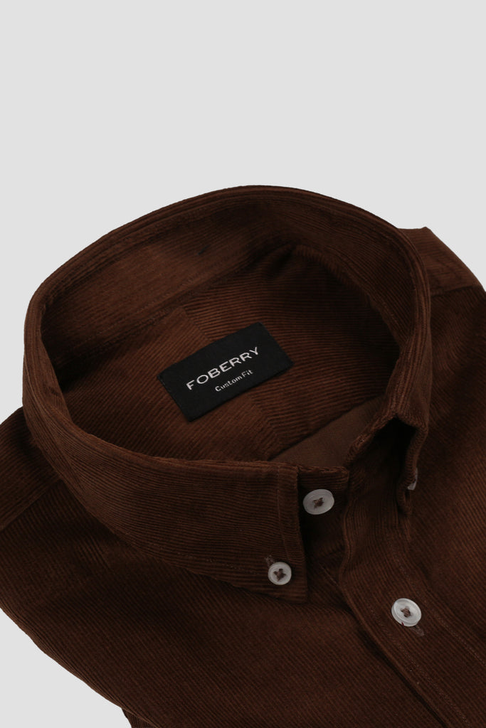 Mud Brown Corduroy Shirt