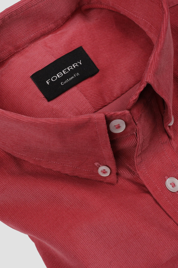 Salmon Corduroy Shirt