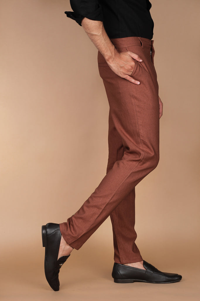 Mountain Brown Linen Trouser