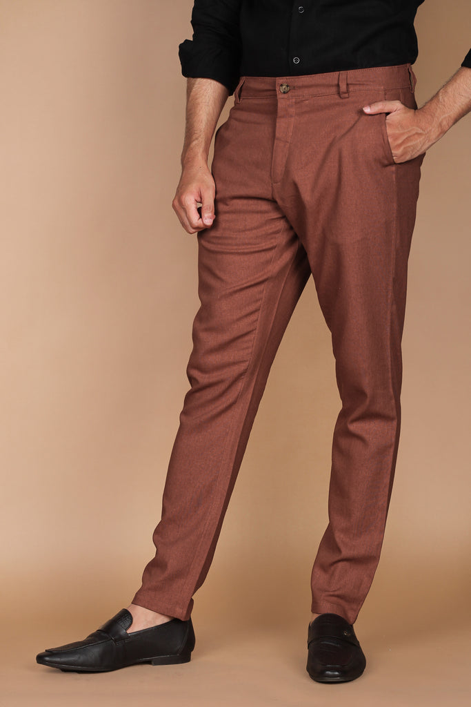 Mountain Brown Linen Trouser