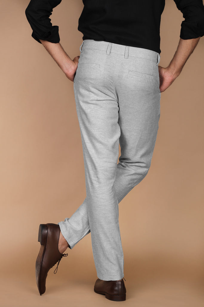 Ash Grey Linen Trouser