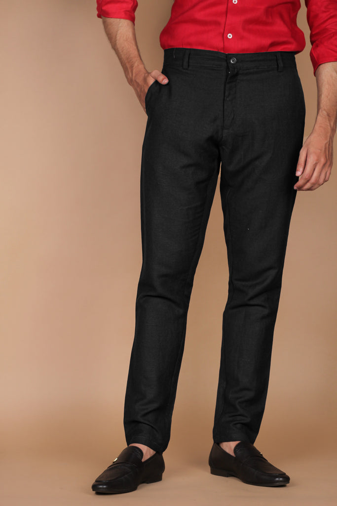 Charcoal Grey Linen Trouser