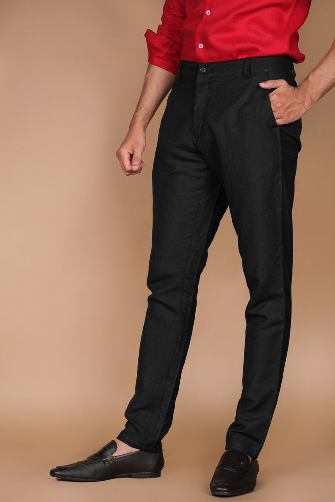 Charcoal Grey Linen Trouser