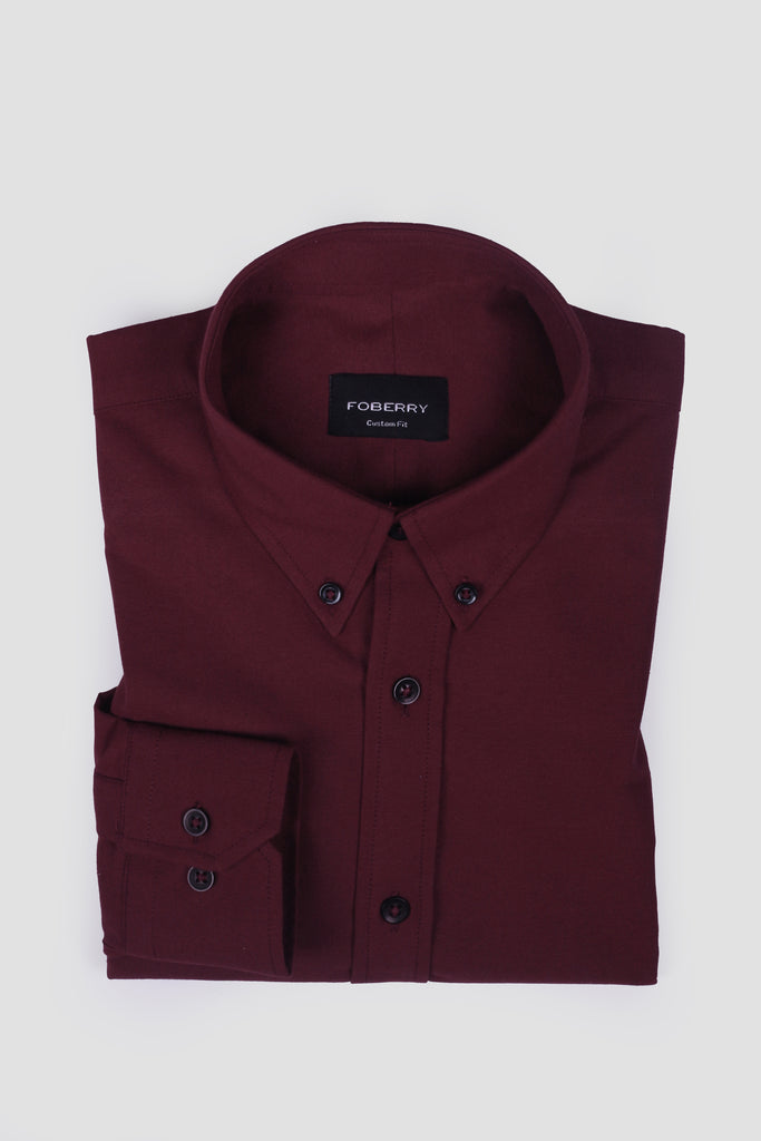 Mahogany Red Oxford Shirt