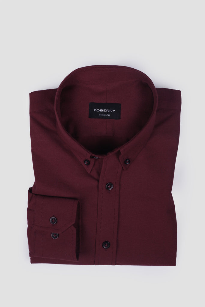 Mahogany Red Oxford Shirt