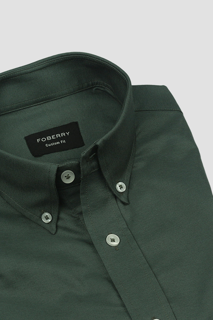 Viridian Green Oxford Shirt