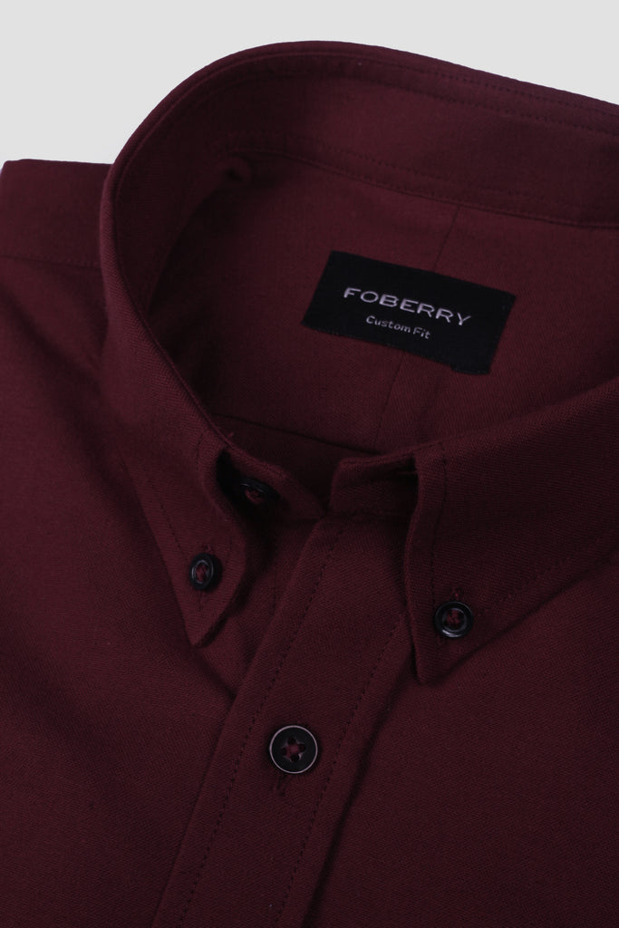 Mahogany Red Oxford Shirt