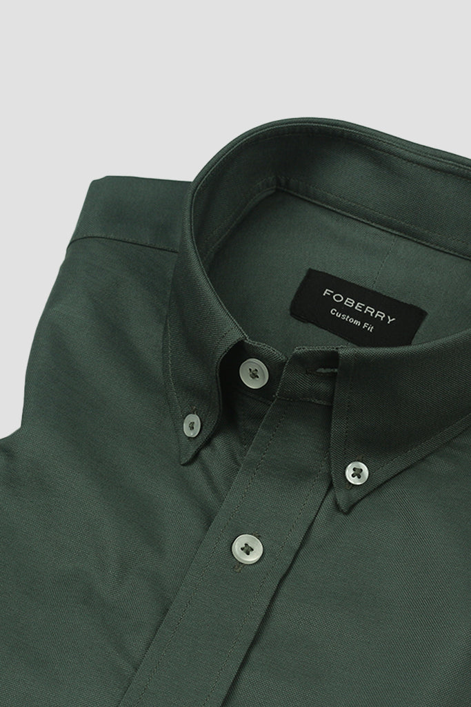 Viridian Green Oxford Shirt