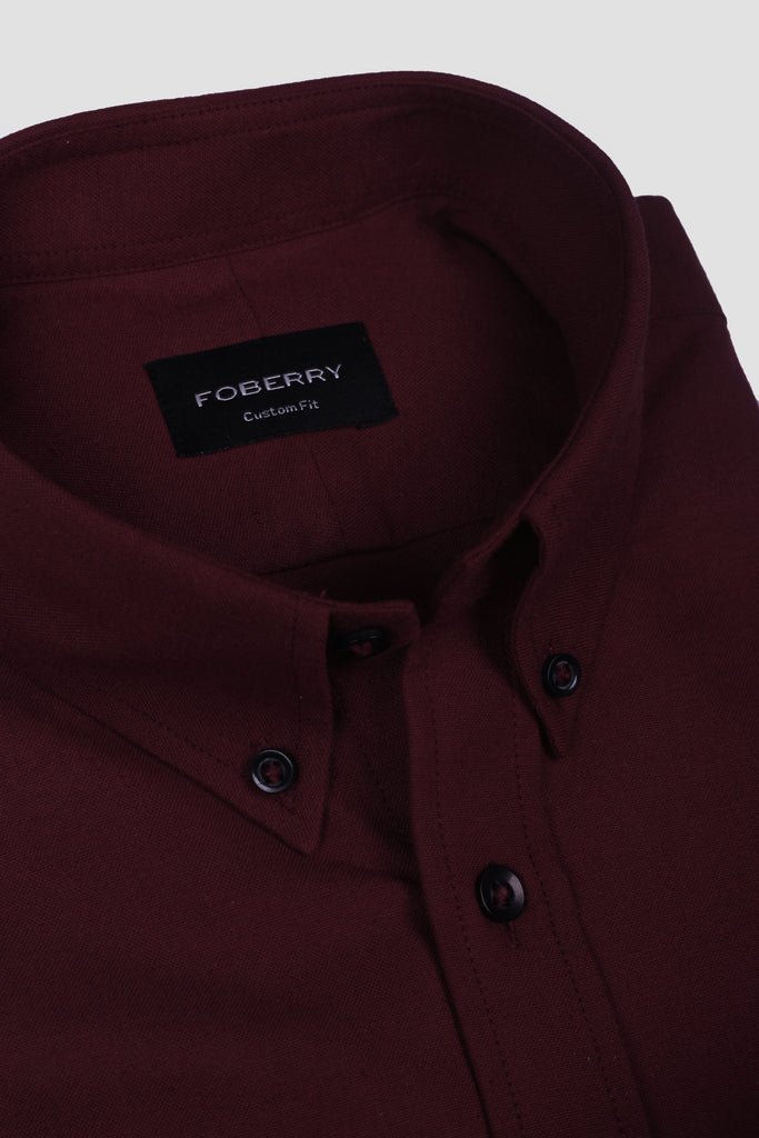 Mahogany Red Oxford Shirt