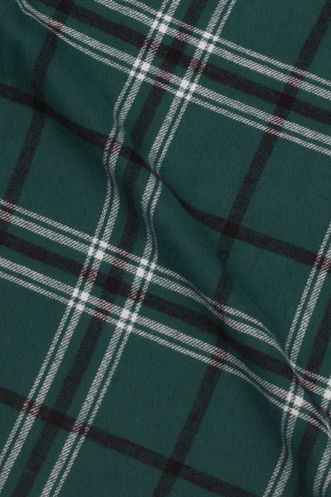 Montana Green Japanese Low Twist Flannel Shirt