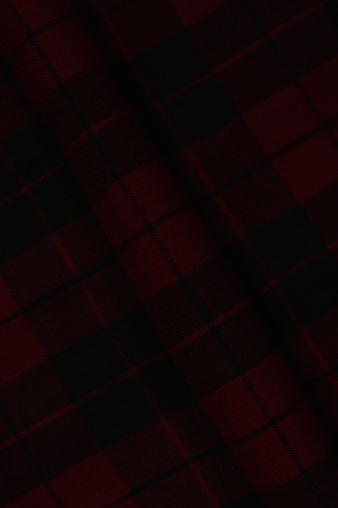 Maroon Checkered Flannel