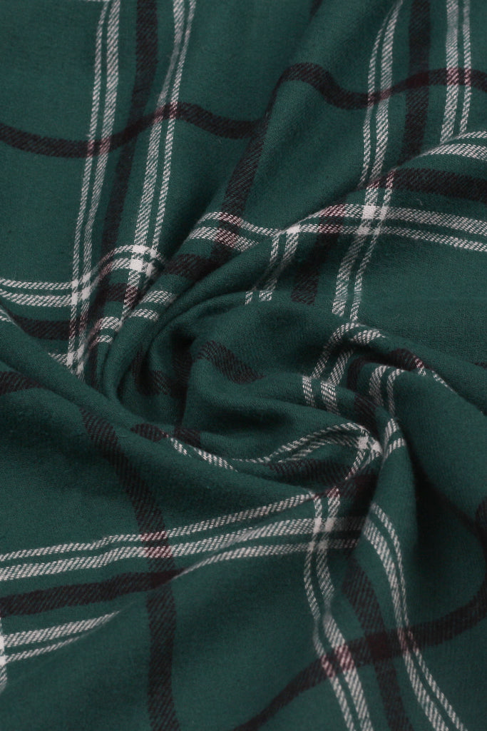 Montana Green Japanese Low Twist Flannel Shirt